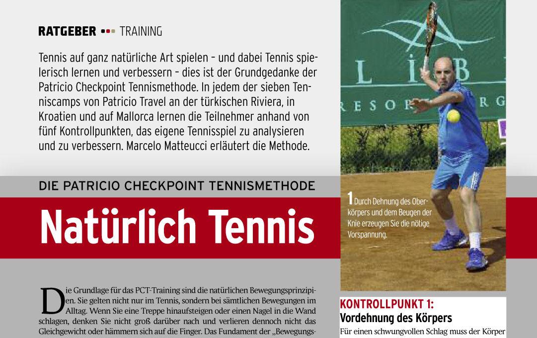 PATRICIO CHECKPOINT TENNISMETHODE - Natürlich Tennis